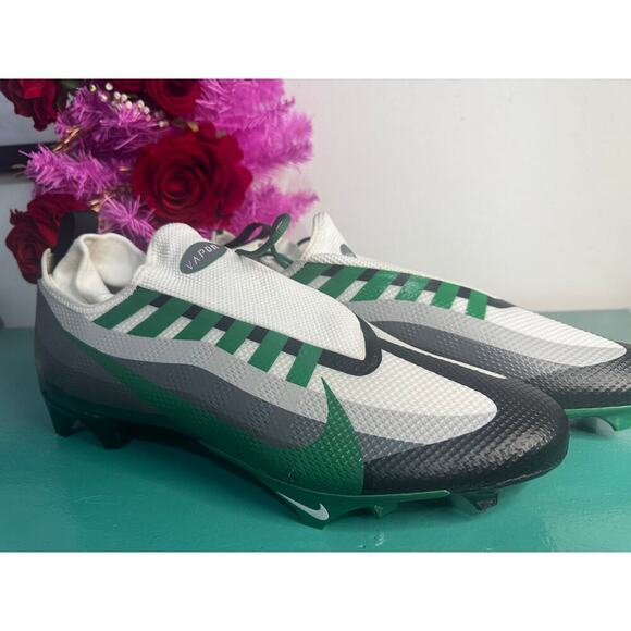 Nike Vapor Edge Pro 360 2 Football Cleats Green White Gray Men’s Size 16 |RARE - Picture 2 of 5